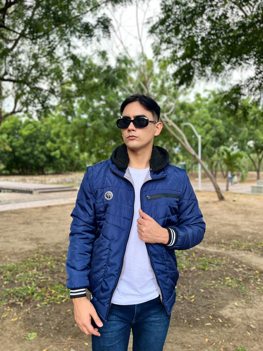 CHAQUETA CABALLERO CONVERTIBLE A CHALECO CON OVEJERO-UNICOLOR HVM