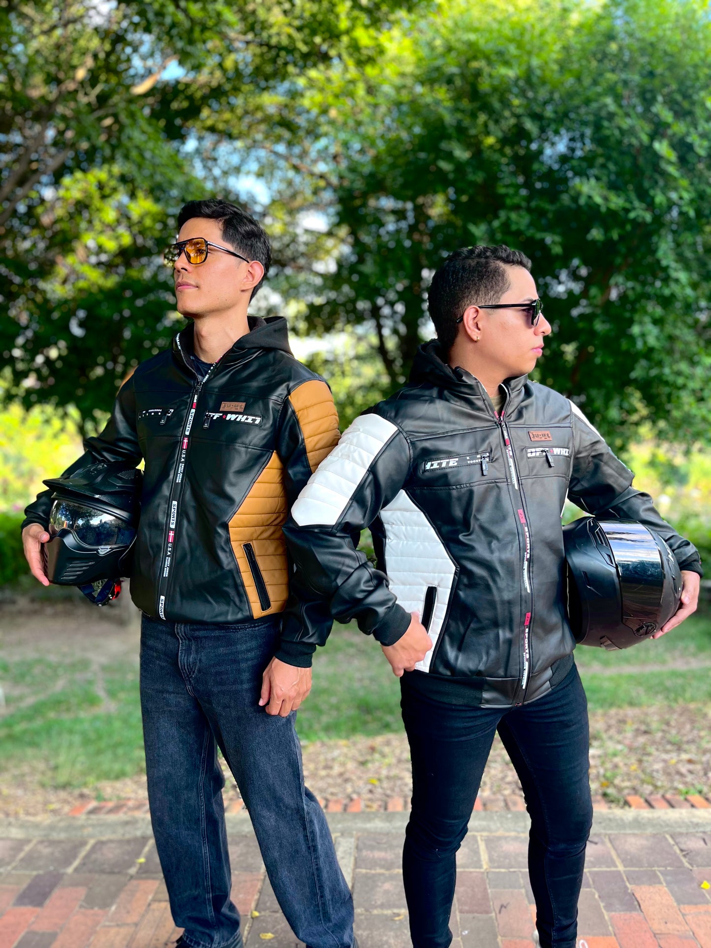 CHAQUETA CABALLERO CUERINA ENGUATADA CON FORRO FLEECE-ROBERT LUAN