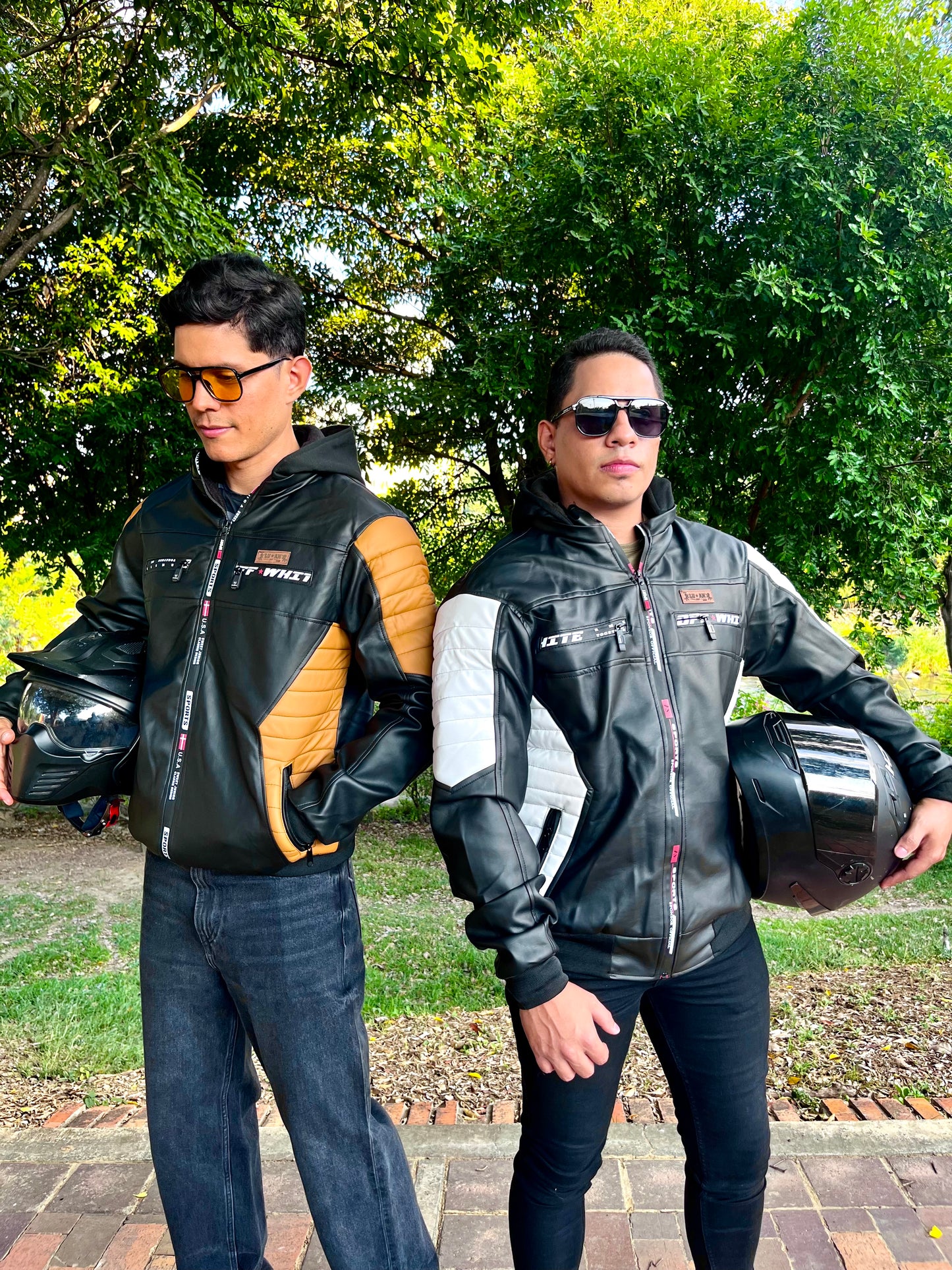 CHAQUETA CABALLERO CUERINA ENGUATADA CON FORRO FLEECE-ROBERT LUAN