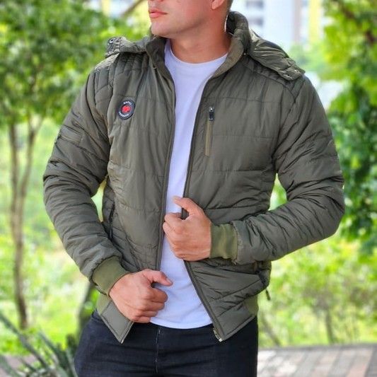 CHAQUETA CABALLERO TÉRMICA EN SUPERNYLON CON OVEJERO-ORION KAPUT