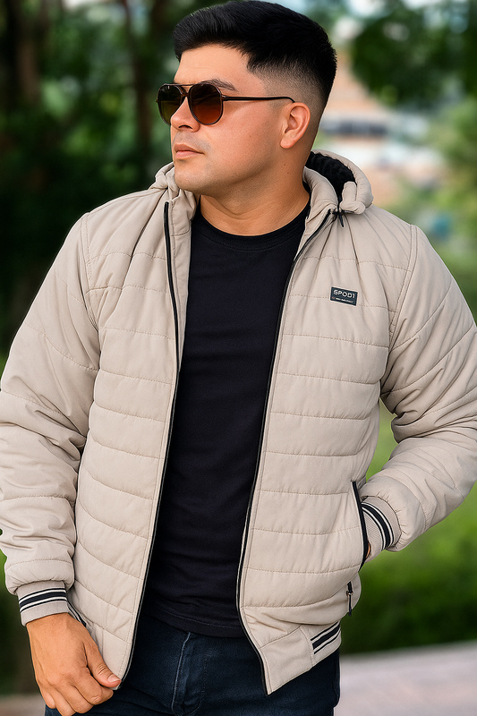 CHAQUETA CABALLERO TÉRMICA EN SUPERNYLON CON OVEJERO-YASS YACKS YAMITH