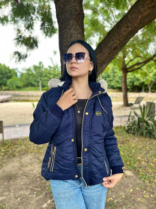 Chaqueta Acolchada Mujer con Capota de Peluche y Fit-DAISY ROUTH GROSS