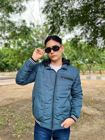 CHAQUETA CABALLERO CONVERTIBLE A CHALECO CON OVEJERO-UNICOLOR HVM